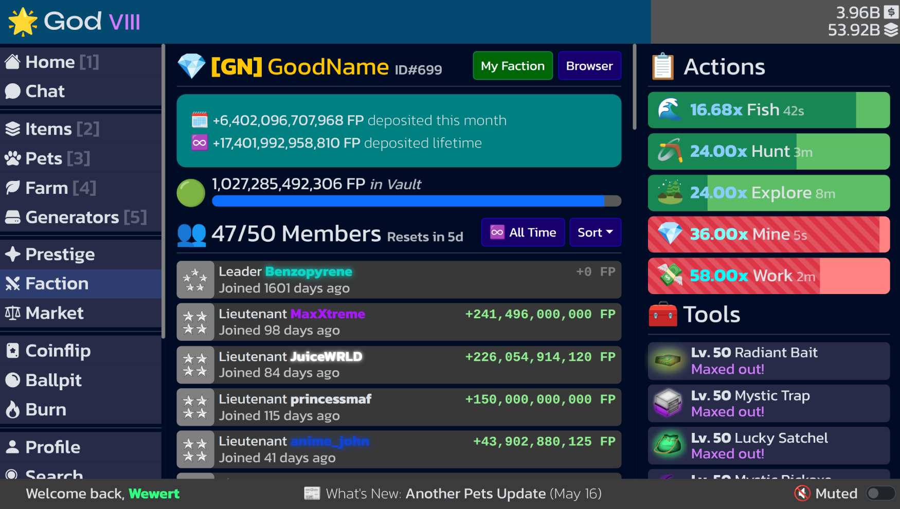 Bconomy Web Client screenshot